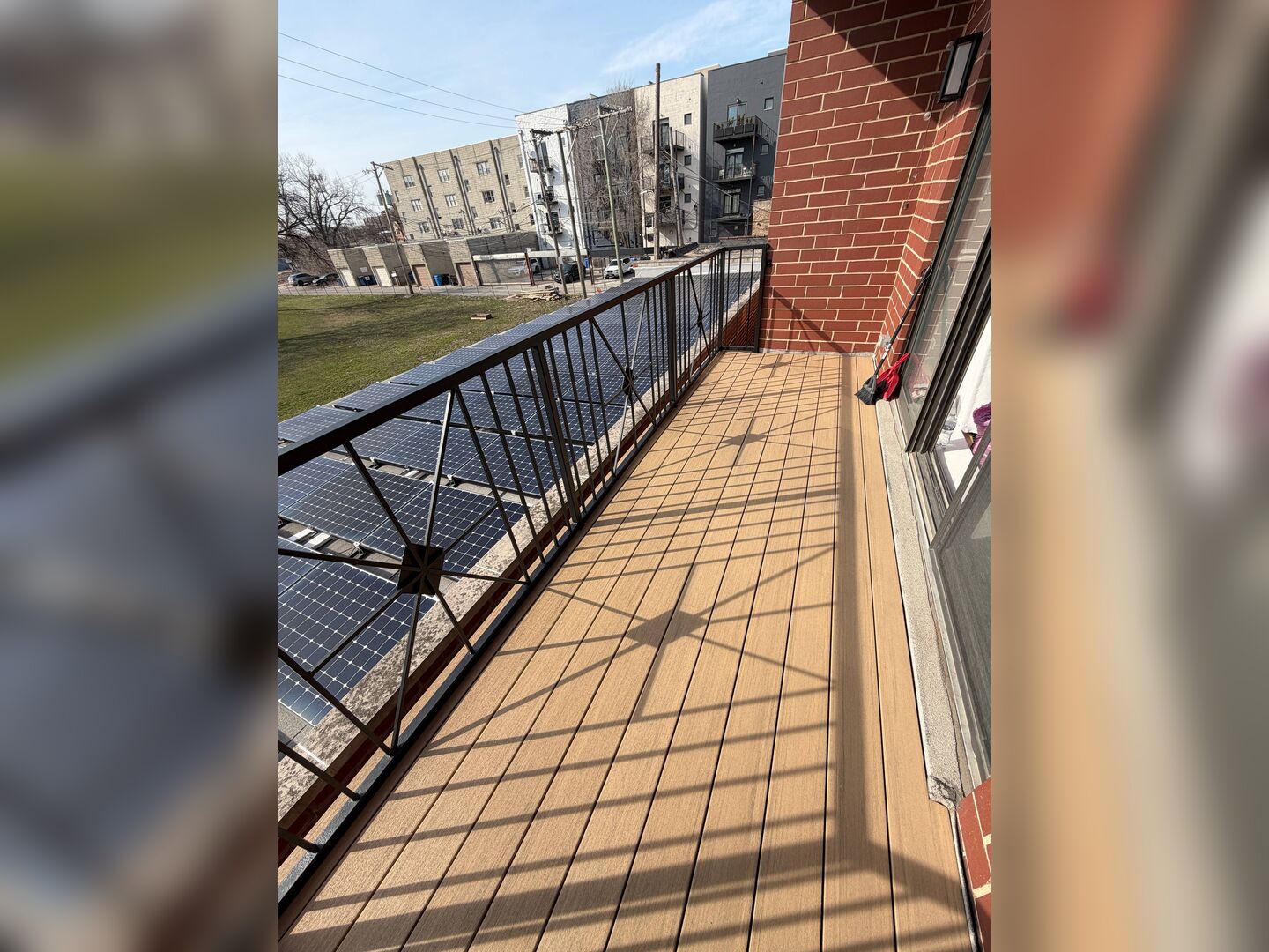 Balcony deck board replacement after