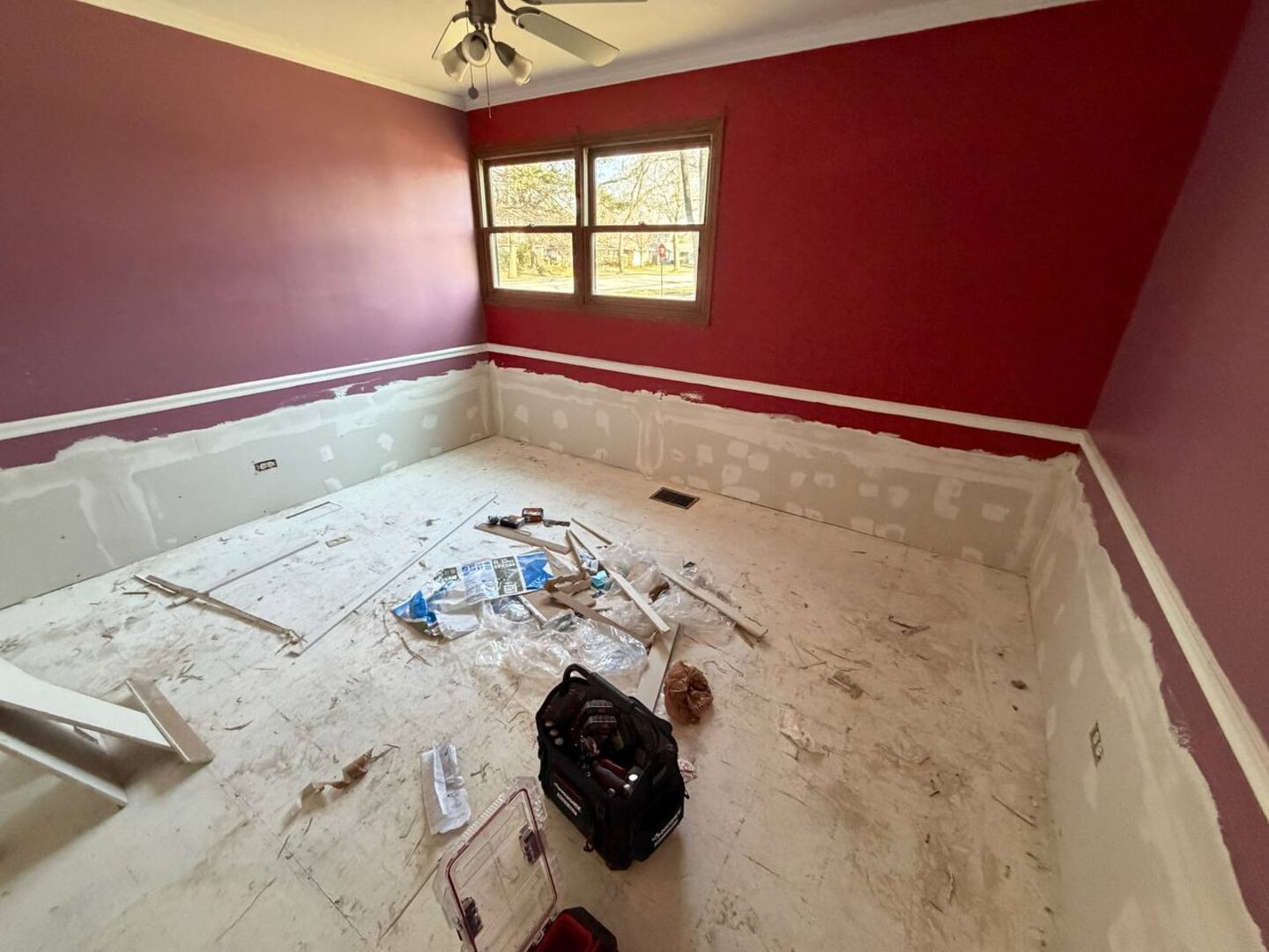 Bedroom refresh & flooring before