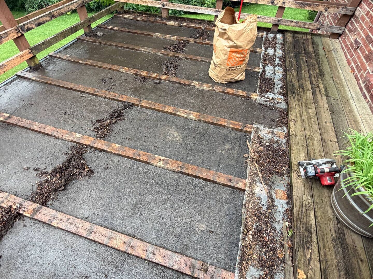 Deck board replacement before
