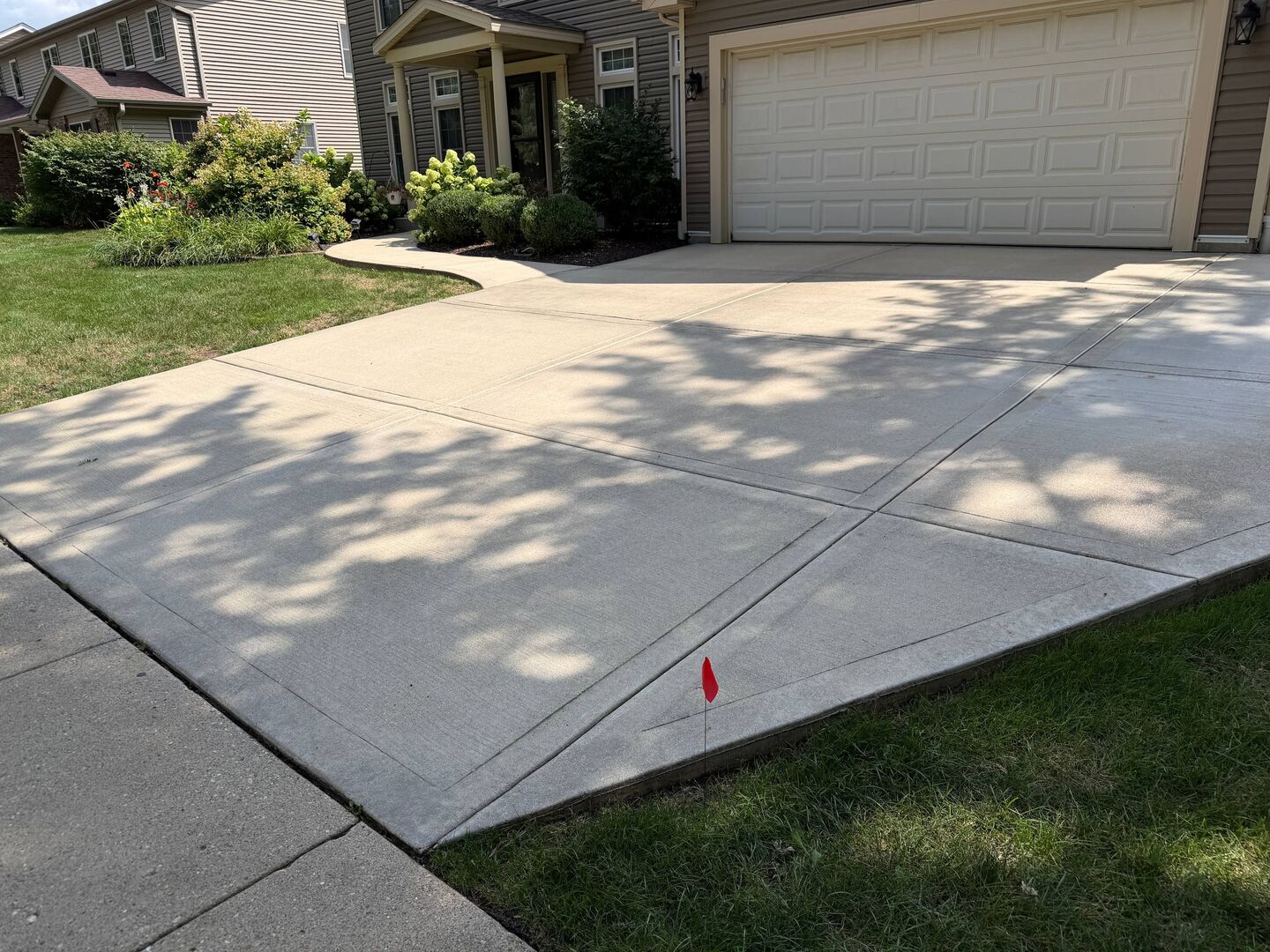 Driveway pressure washing after