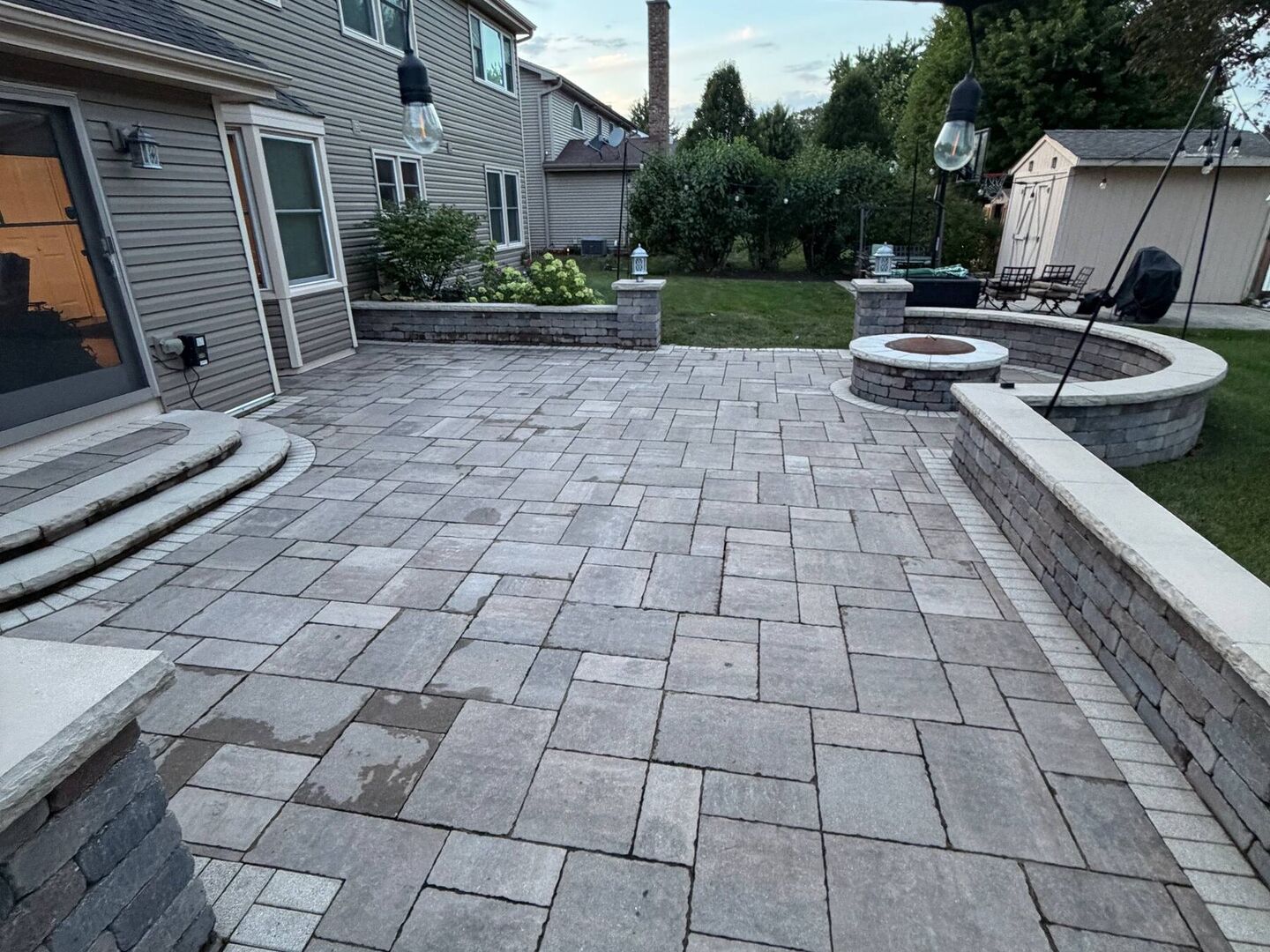 Patio cleaning & restoration after