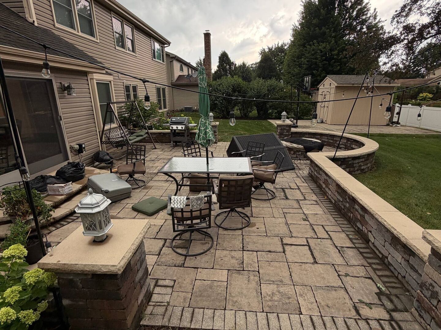 Patio cleaning & restoration before